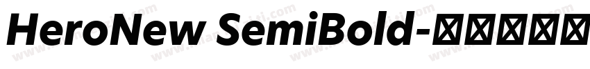 HeroNew SemiBold字体转换